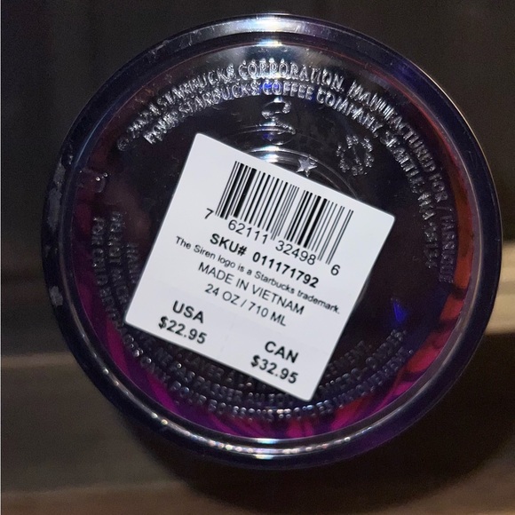 Starbucks Mike Willcox 24oz Cold Cup Tumbler 2024 Art Deco Birds Stars Design - Picture 5 of 7